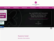 Tablet Screenshot of plazacamelinas.com.mx